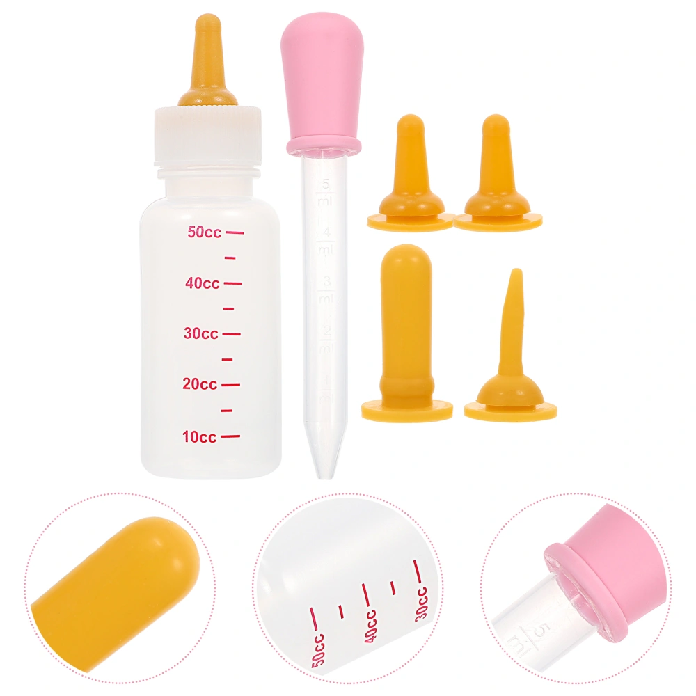 1 Set Pet Dog Milk Water Feeder Medicine Dispenser Pacifier Bottle with Scale