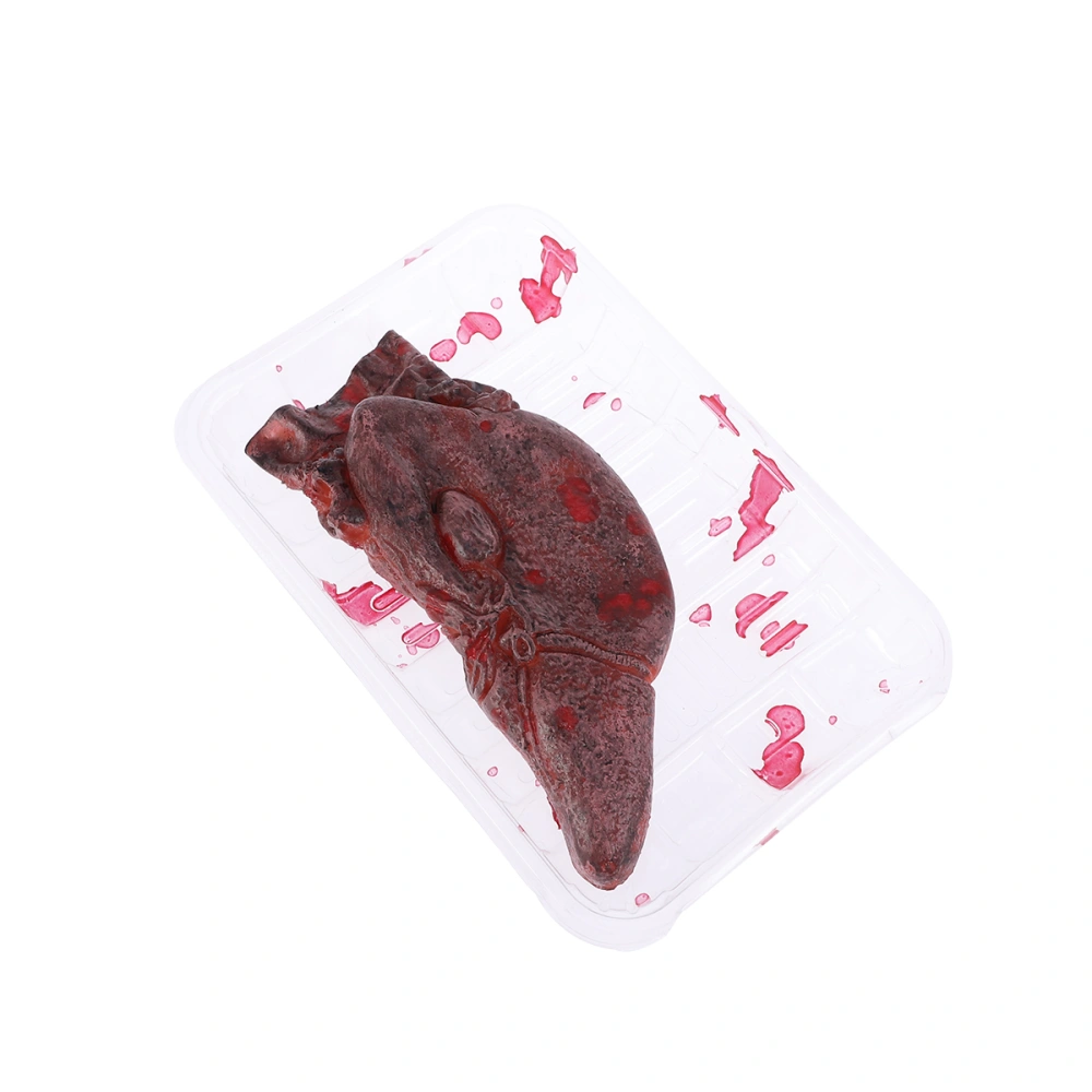 Liver Shape Halloween Simulation Organ Shape Tick Toy Halloween Prank Prop