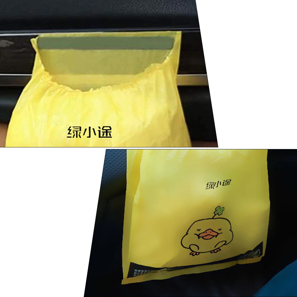 15 Pcs Car Trash Bags Auto Self-adhesive Garbage Pouches Vehicle Garbage Bags