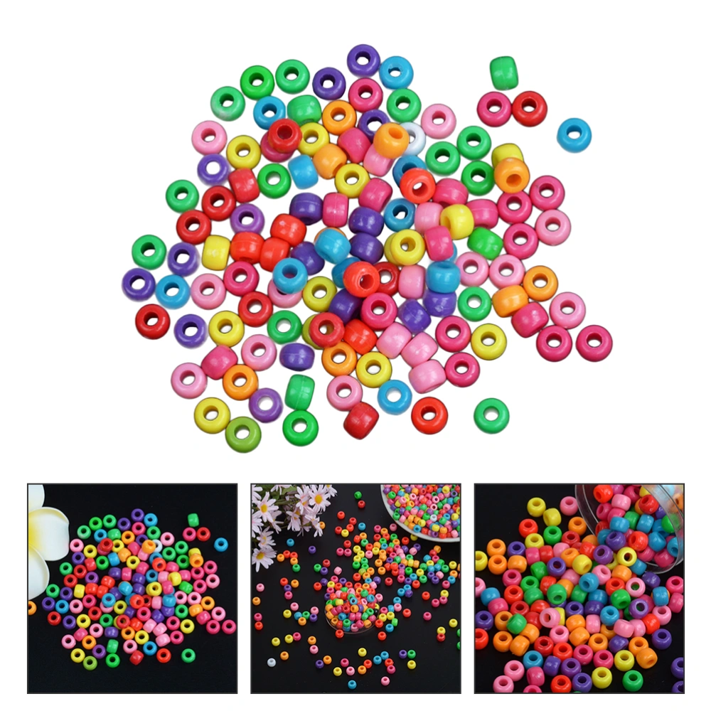 1 Set of Plastic Beads Bracelet Making Loose Beads Craft Beads (Mixed Color)