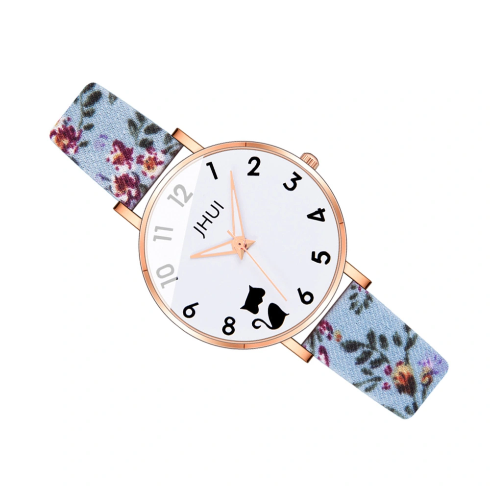 Decorative Ladies Watch Printing Female Watch Wear-resistant Women Watch Women Accessory