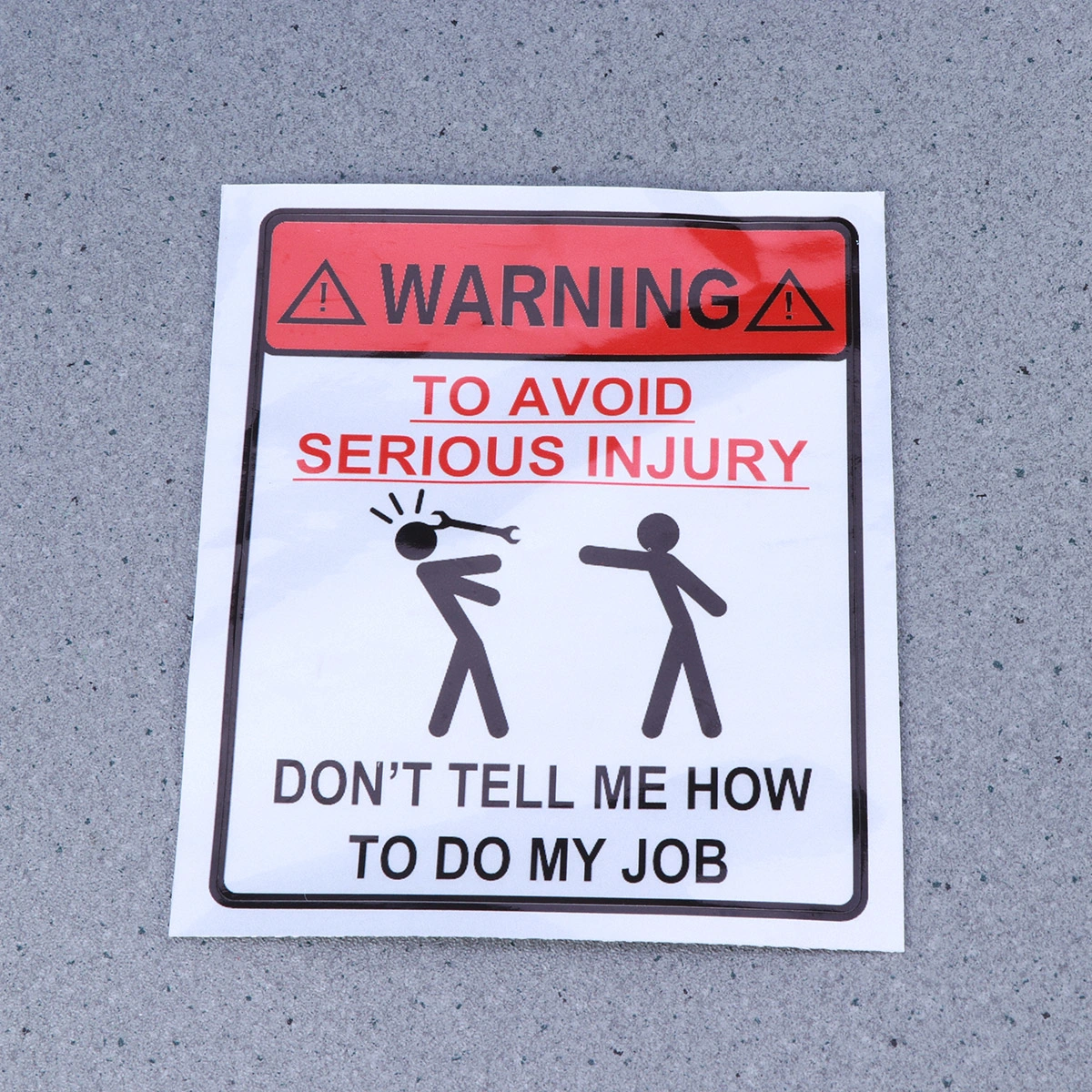 Warning To Avoid Serious Injury Don't Tell Me How To Do My 3D Car Sticker Car Styling Accessories