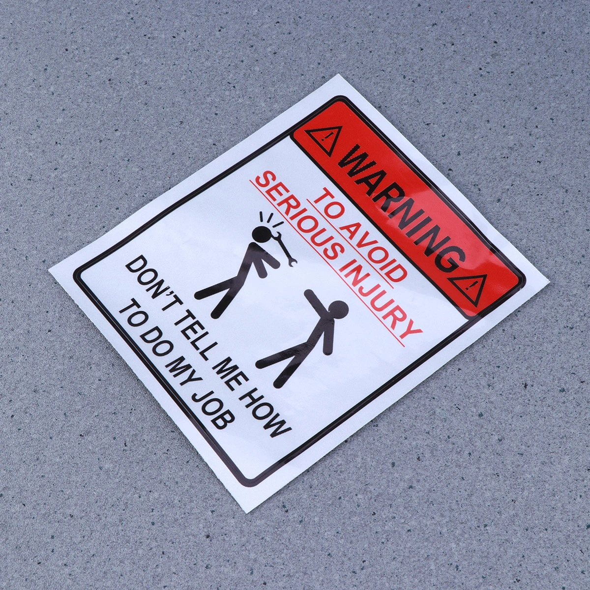 Warning To Avoid Serious Injury Don't Tell Me How To Do My 3D Car Sticker Car Styling Accessories
