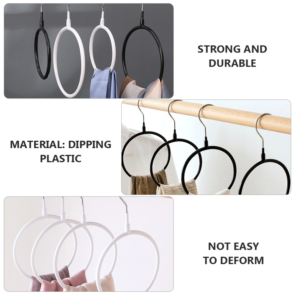 6pcs Multifunctional Clothes Ring Tie Belt Shawl Scarf Hanger Wardrobe Organizer