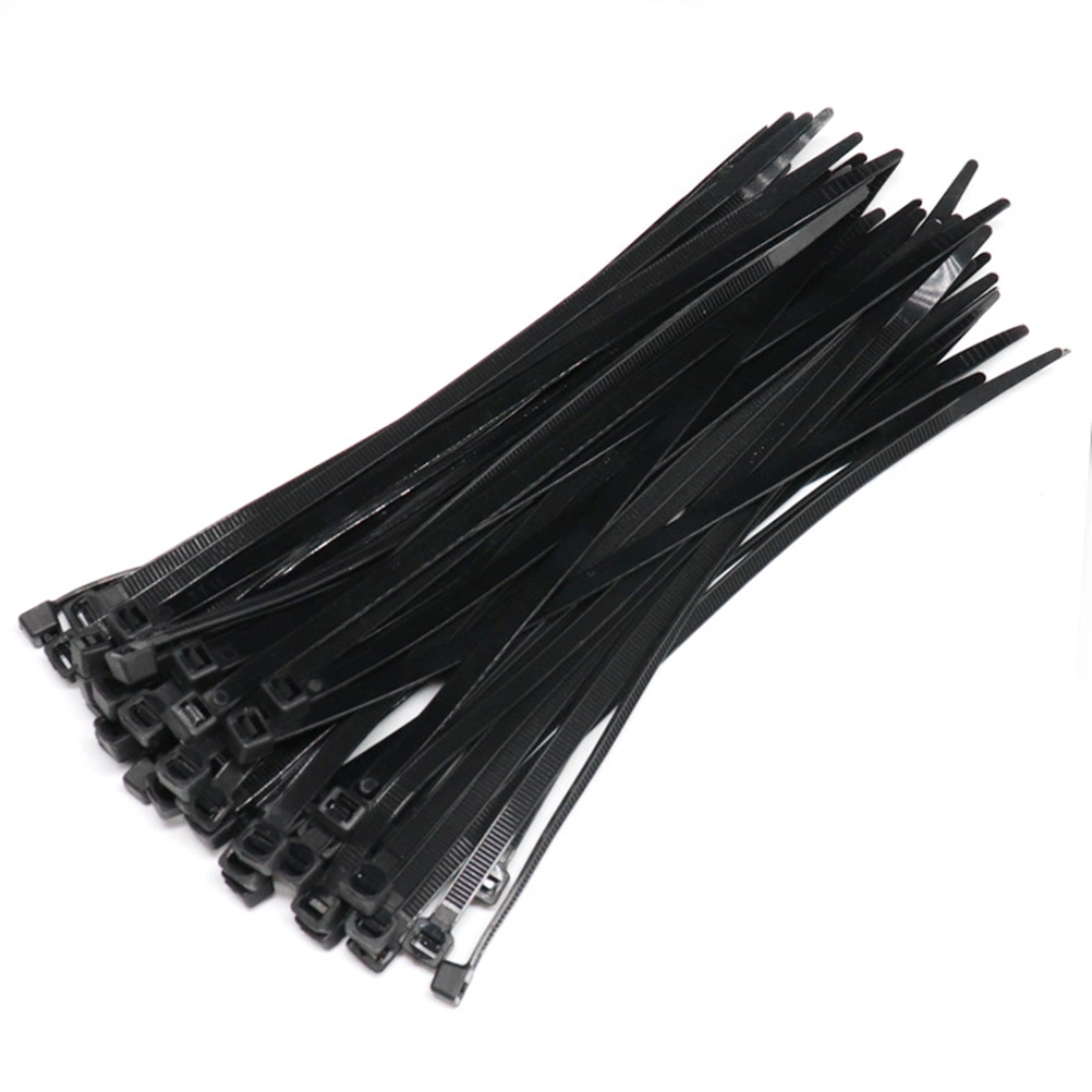 200pcs 100mm Self-locking Nylon Cable Ties Plastic Multi-Purpose Fasteners for Wire Tying Product Package (Black/White, 100 for each)