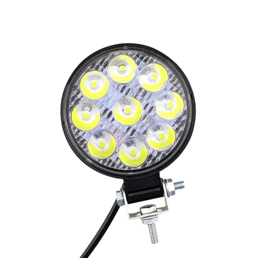 LED Work Light Round Offroad Driving Lamp 27W Spot Floodlight for SUV Truck Car