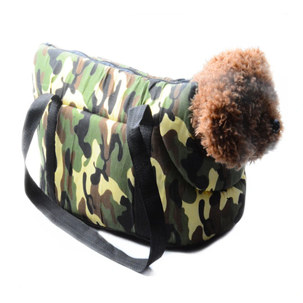 Portable Pet Dog Bag Carrier Shoulder Bag Handbag Outdoor Travel Tote for Puppy Dogs Cats (Camouflage)