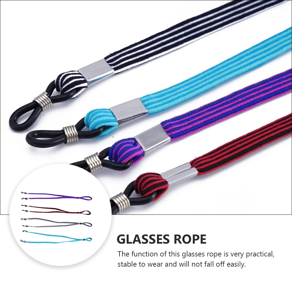 4pcs Outdoor Sports Eye Glasses Rope Adjustable Elastic Eye Glasses Lanyard