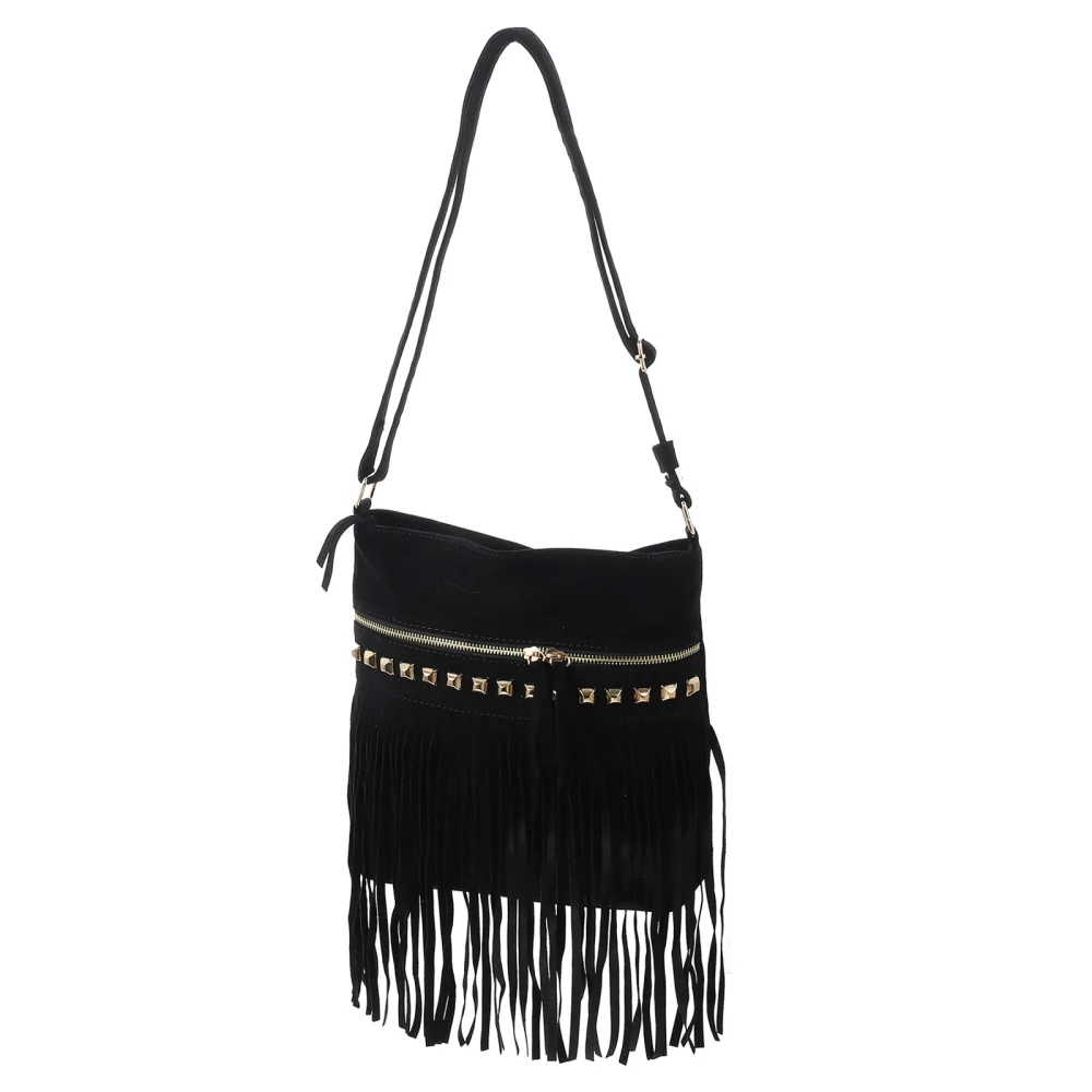 Tassel Rivet Bag Crossbody Bag Leisure Bag Single-shoulder Bag Phone Storage Bag