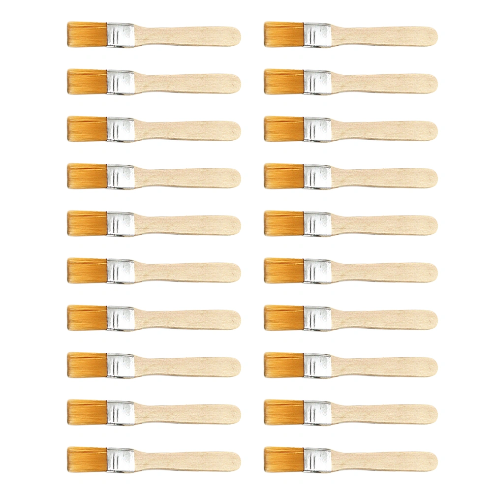 20pcs Small Cleaning Brush Dedusting Brush Wooden Handle Maintenance Brush for Paint Keyboard