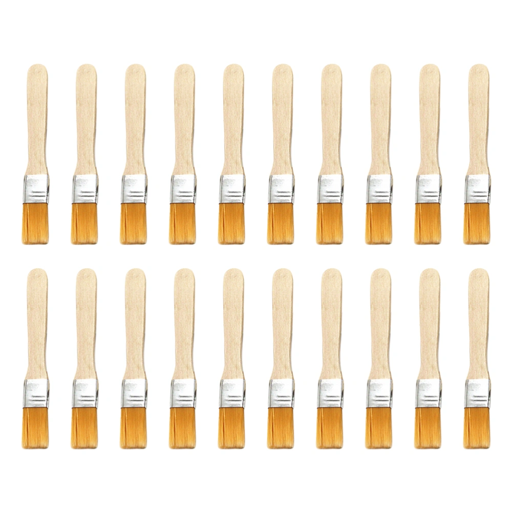 20pcs Small Cleaning Brush Dedusting Brush Wooden Handle Maintenance Brush for Paint Keyboard