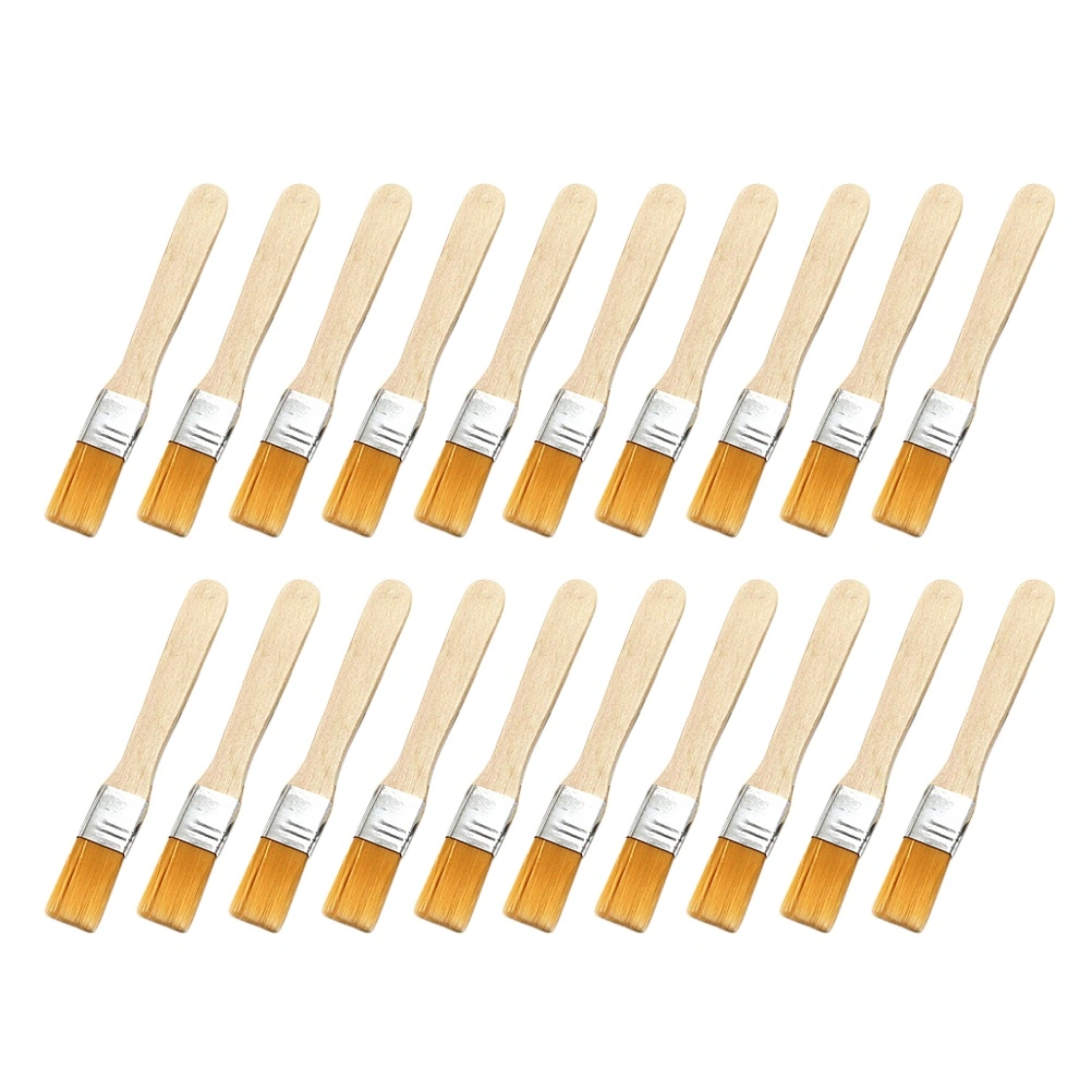20pcs Small Cleaning Brush Dedusting Brush Wooden Handle Maintenance Brush for Paint Keyboard