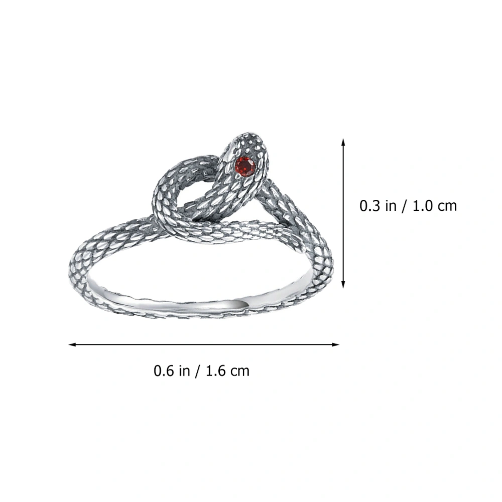 Snake Open Ring Realistic Texture Ring Creative Delicate Finger Ring Jewelry