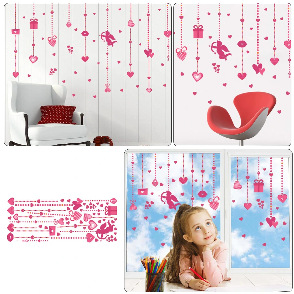 Valentine's Day Themed Wall Sticker DIY Romantic Decal Home Backdrop Decor