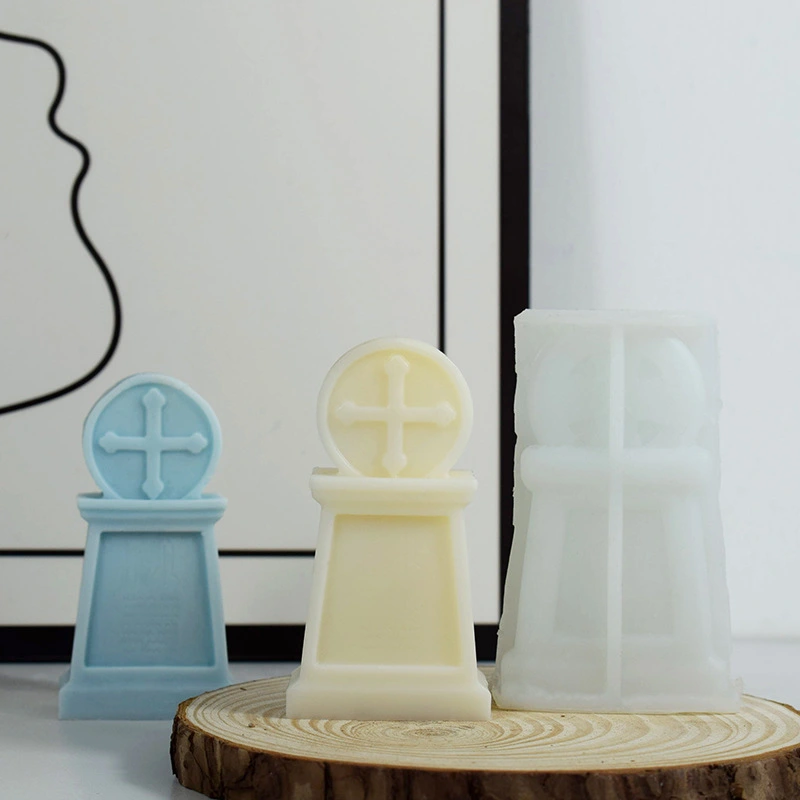 Cross Monument Aromatherapy Candle Silicone Mold