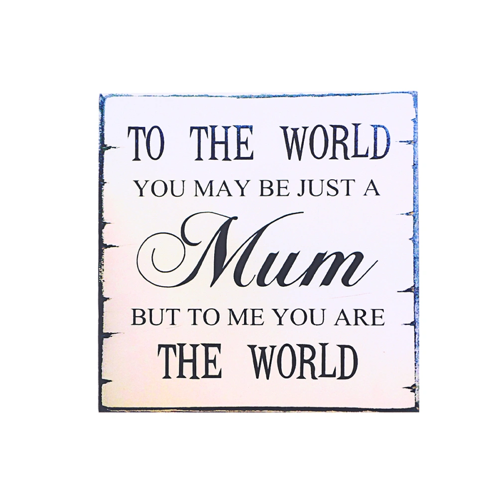 MUM Mothers Day Birthday Christmas Gift Shabby Vintage Chic Wall Plaque Sign