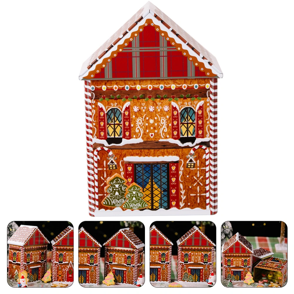 Christmas Themed Tinplate Case Tinplate Box Holiday Cookie Candy Box Children's Gift