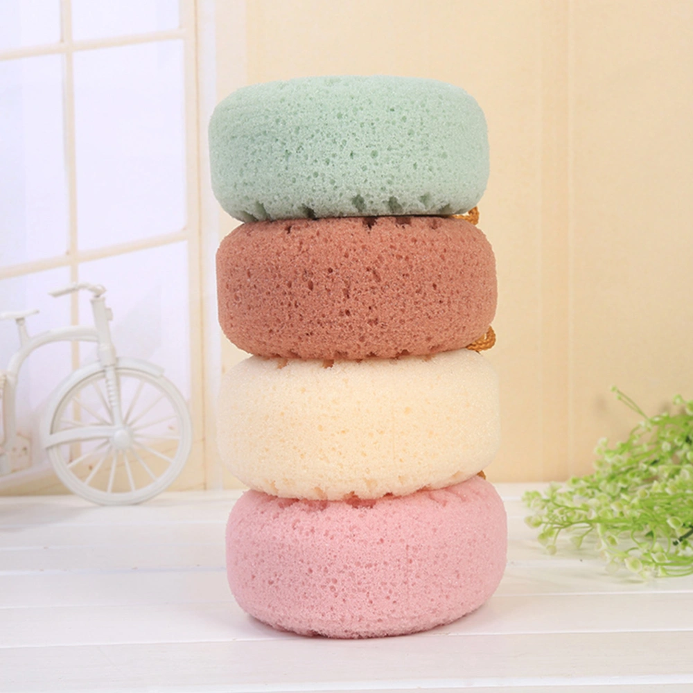 Shower Exfoliating Sponges Bathing Brush Creative Bathing Wipes Bathroom Accessories for Home Dorm Hotel (Random Color)