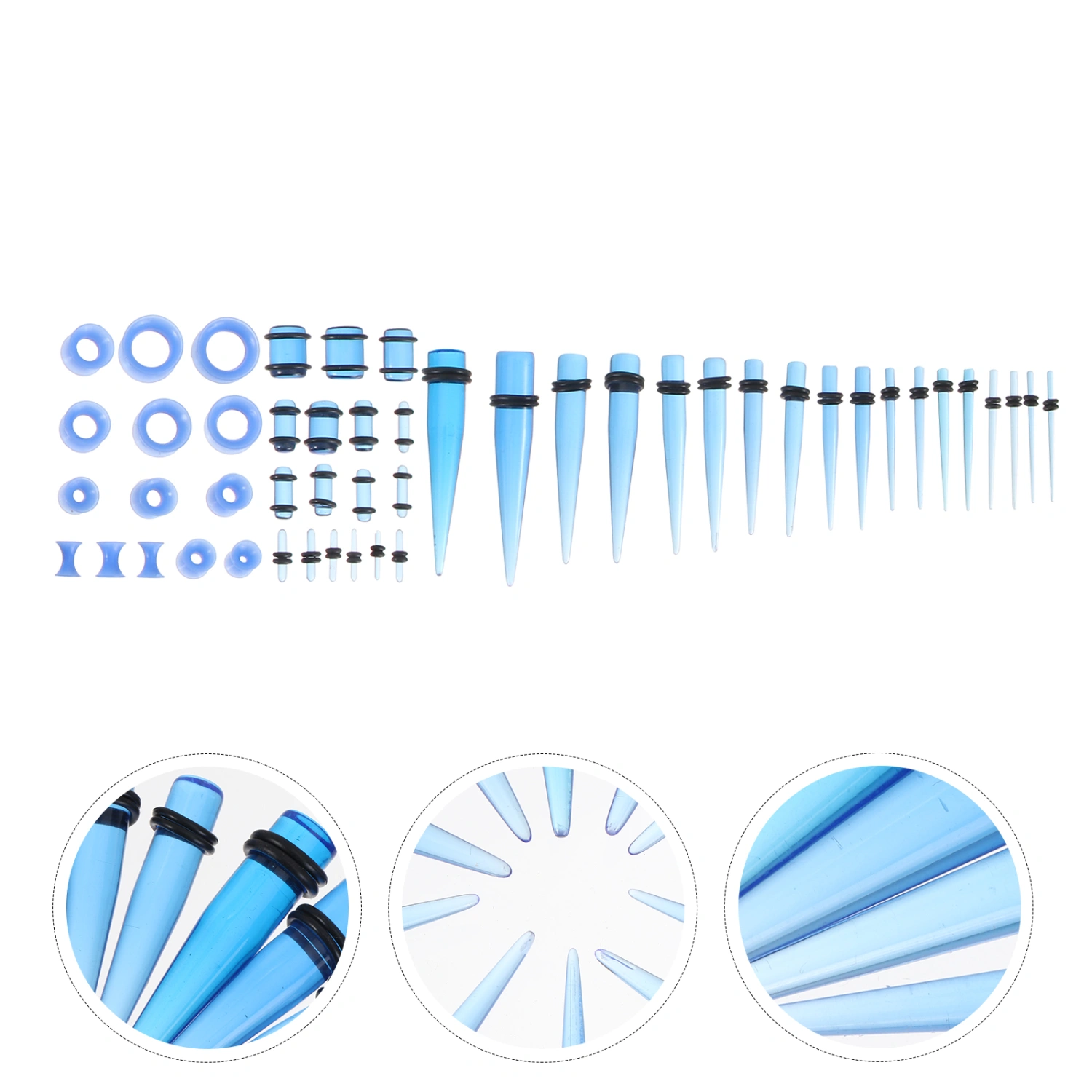 50Pcs Auricle Puncture Decors Acrylic Ear Piercing Studs Piercing Jewelry