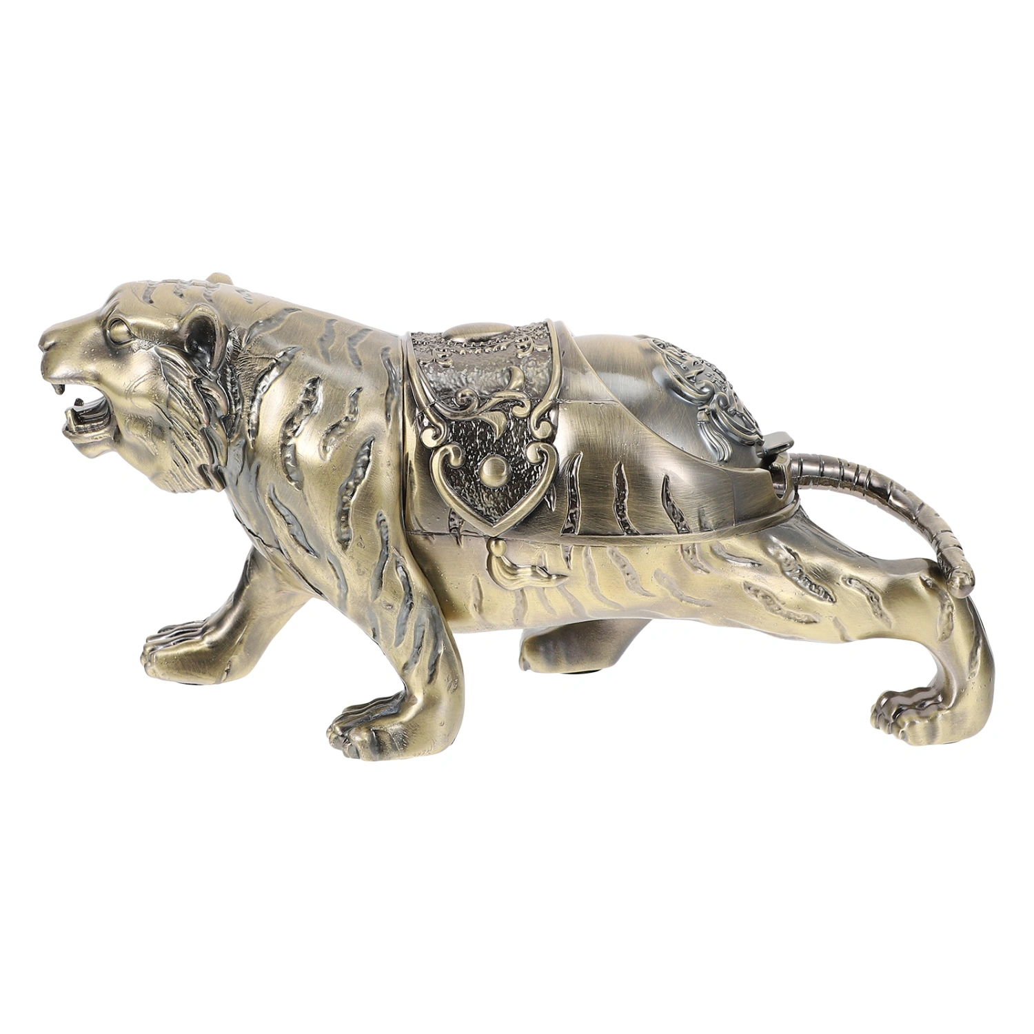 1pc Exquisite Tiger Modeling Lidded Ashtray Indoor Use Ashtray Container