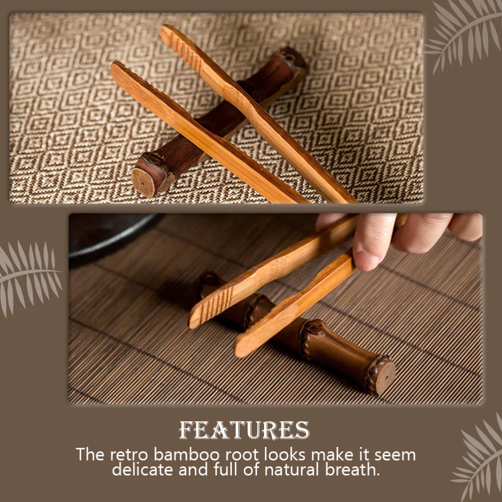 Chinese Tea Set Brush Holder Retro Bamboo Pen Rack for Home Office Tearoom