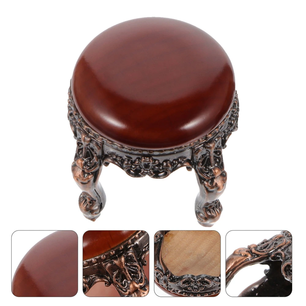 1pc Miniature Stool Model Mini House Ornament Micro Landscape Stool Adornment