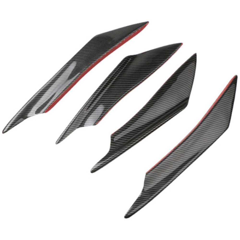 1 Set of Professional Carbon fiber deflector surround front bumper spoiler