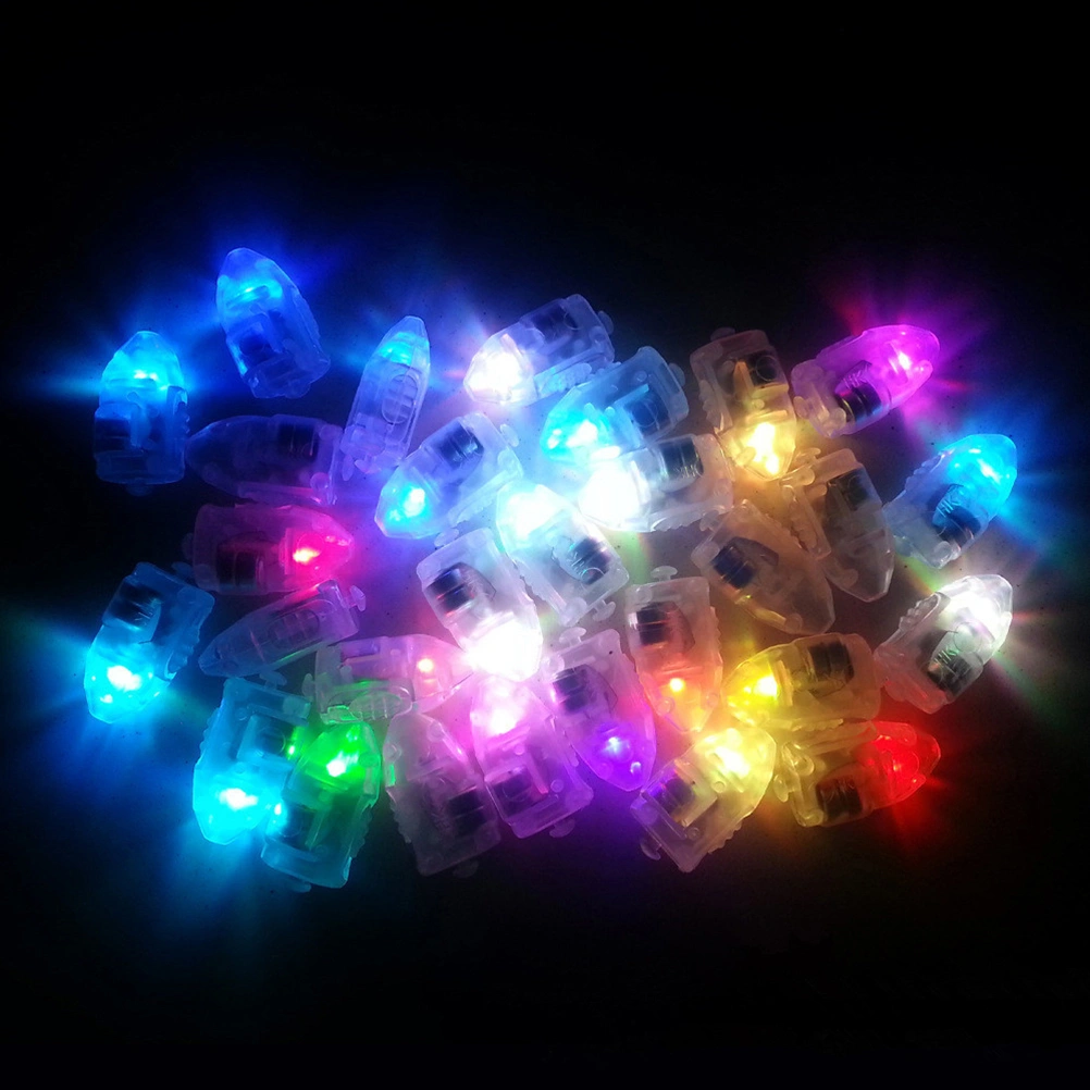 100 Pcs Bullet LED Balloon Lights Mini Luminous Lamps for Lantern Bar Christmas Wedding Party Decoration (Colorful)