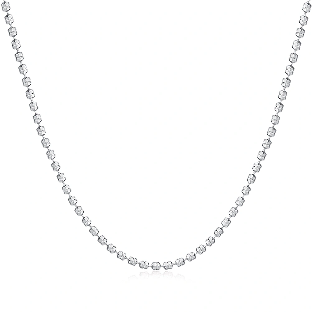 Fashion Men Link Curb Chain Necklace Punk Style Jewelry (Silver)