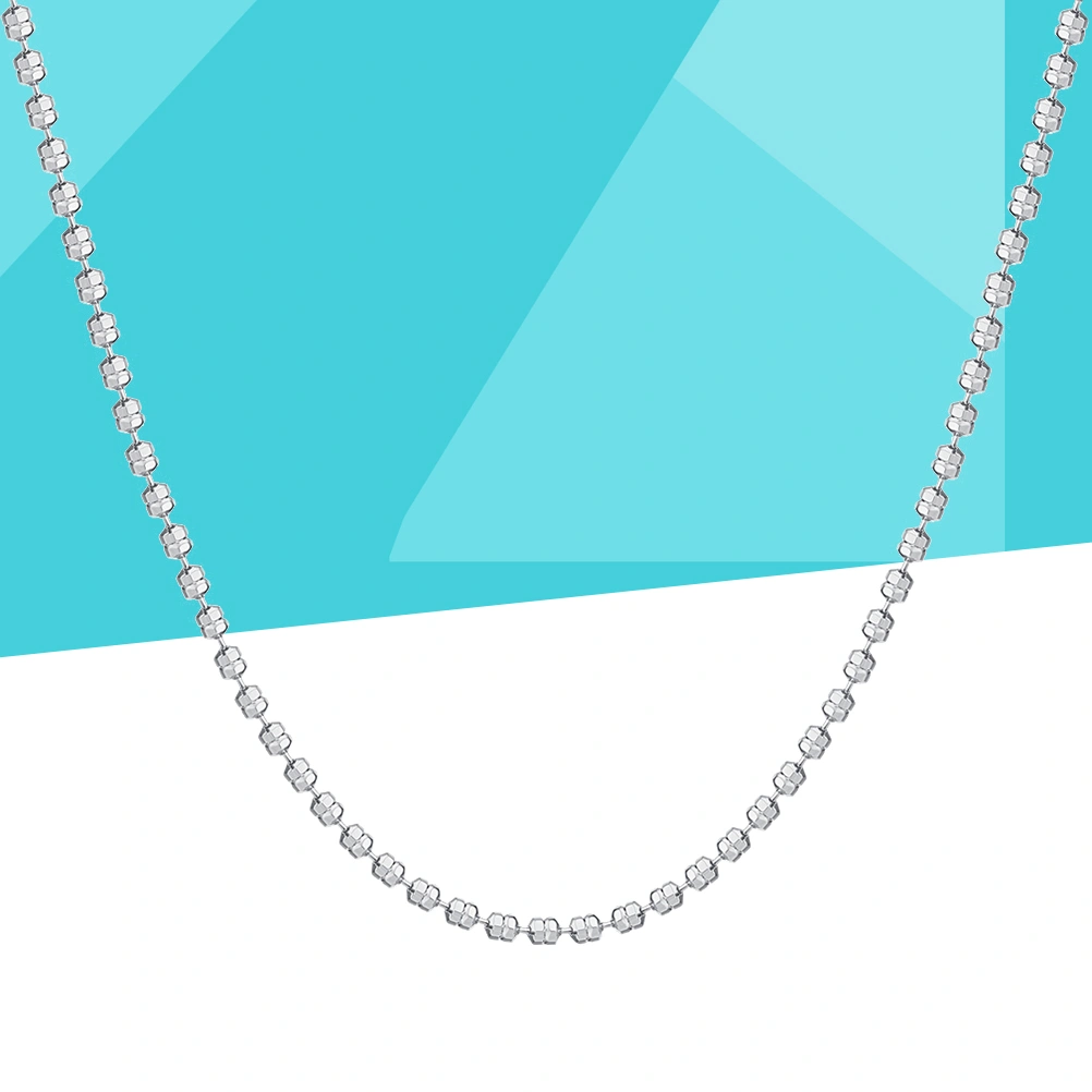 Fashion Men Link Curb Chain Necklace Punk Style Jewelry (Silver)