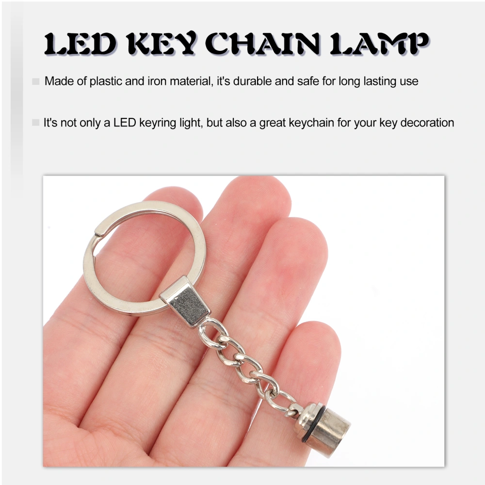 10pcs Mini LED Keychain Decorative Tiny Key Ring Light  Portable Key Chain for Outdoor