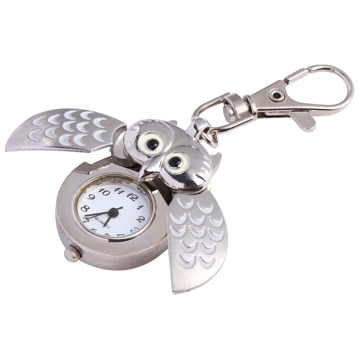 1pc Retro Owl Shape Pocket Watch Lovely Pretty Spreading Wings Owl Pocket Watch