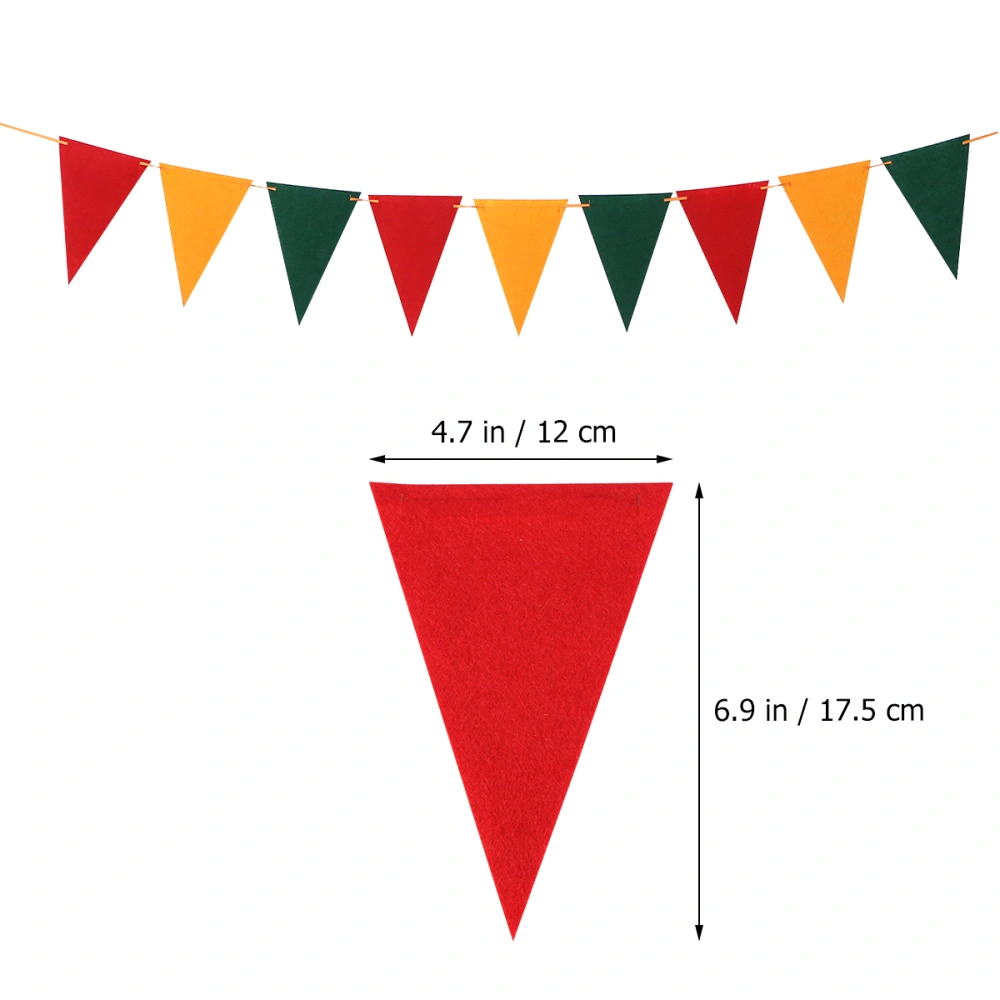 Mexican Pennant Banner Flag Colorful Felt Fabric Bunting for Mexican theme Party Birthday Party Baby Shower Supplies