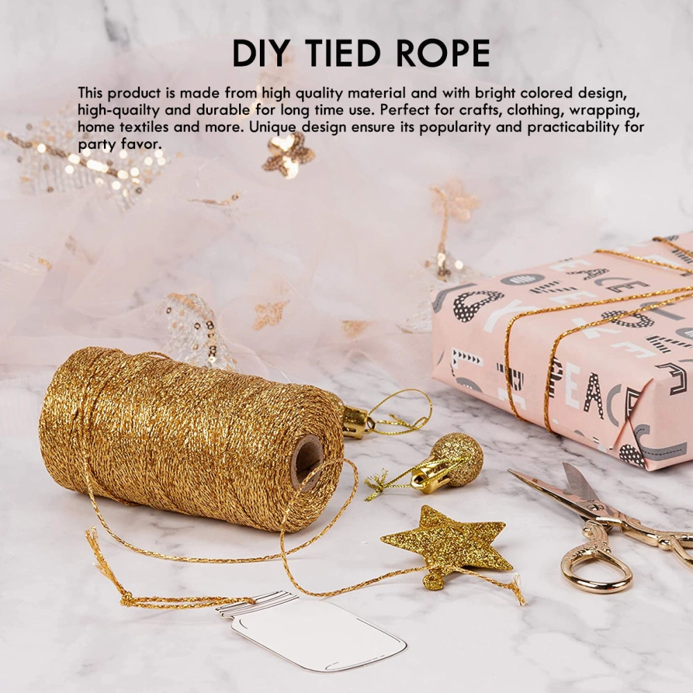 1 Roll DIY Tied Rope Decorative Rope Creative DIY Crafts Rope for Decor Use