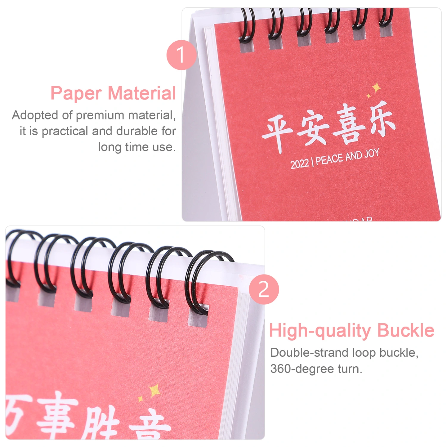 5pcs 2022 Tabletop Mini Calendar Adorable Small Calendar Office Note Calendar