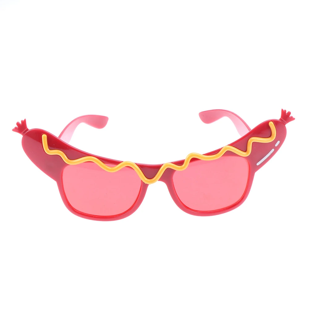 Funny Dance Party Makeup Glasses Hot Dog Eyeglasses for Masquerade Party