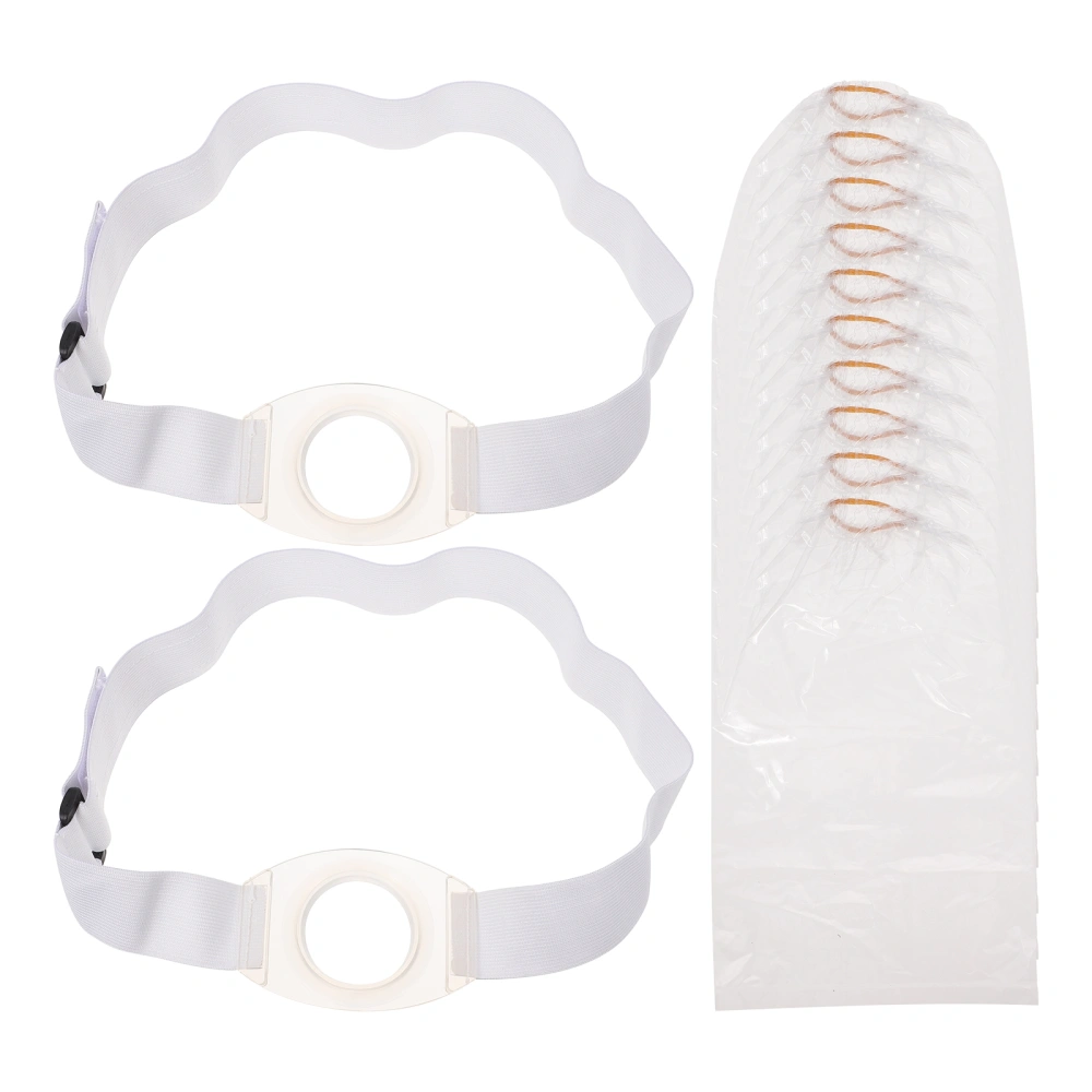 1 set of Ostomy Pocket Belts with Disposable Bags Elastic Ostomy Support Belt