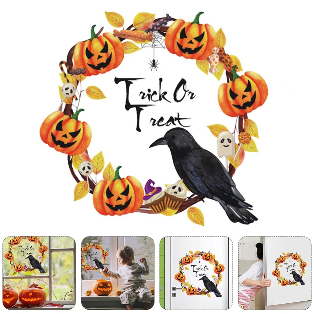 1pc Halloween Garland Sticker Halloween Style Decal Decor for Shopping Mall