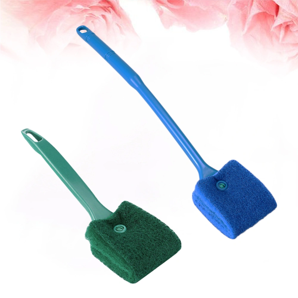 Aquarium Algae Cleaner Fish Tank Cleaning Brush Algae Scrubber Algae Remover Fish Tank Accessories Blue