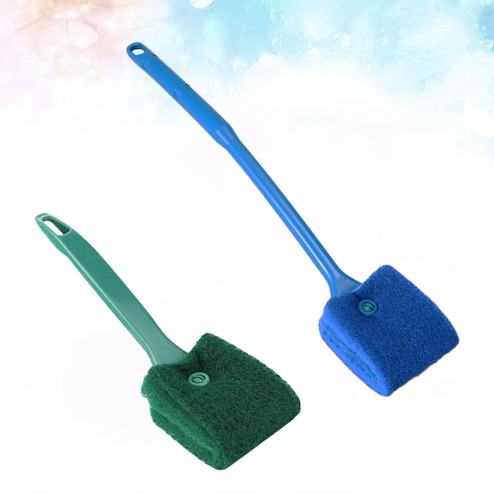 Aquarium Algae Cleaner Fish Tank Cleaning Brush Algae Scrubber Algae Remover Fish Tank Accessories Blue