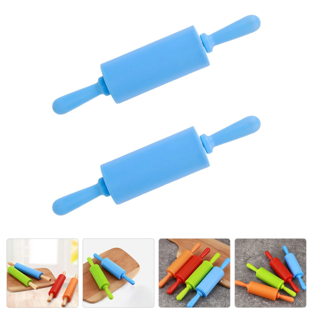 2pcs Children Rolling Sticks Handmade Craft Tools Clay Tools DIY Supplies