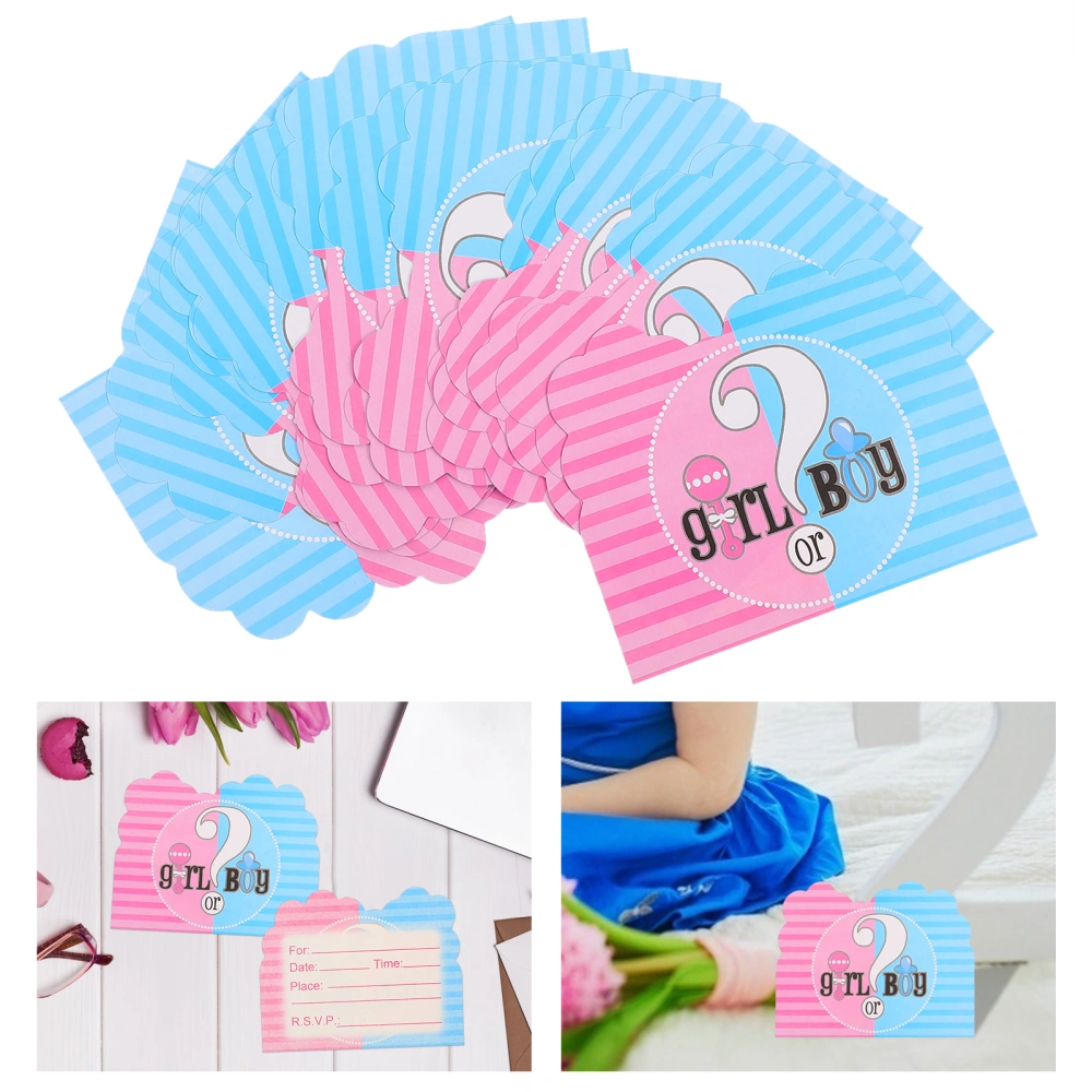 32pcs Baby Shower Gender Reveal Invitation Cards Baby Shower Party Invitations