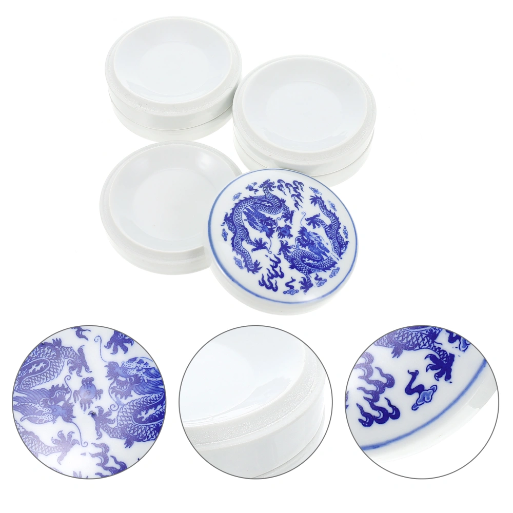 The Ceramic Palettes for Drawing Calligraphy Ink Box with Lid Drawing Tool