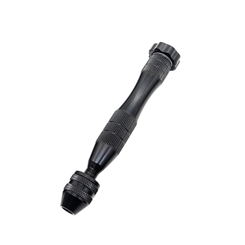 Mini Micro Hand Drill Heavy Duty Precision Hand Drill Professional Modelers Tool for 0.6-3MM Bit (Black)