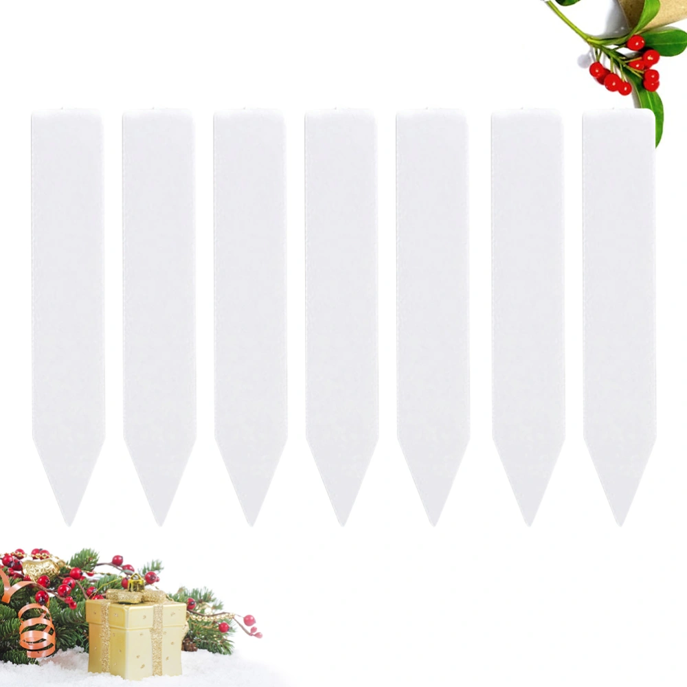 200PCS Plastic Nursery Garden Labels Ground Plug Waterproof Garden Plant Tags Markers (White)