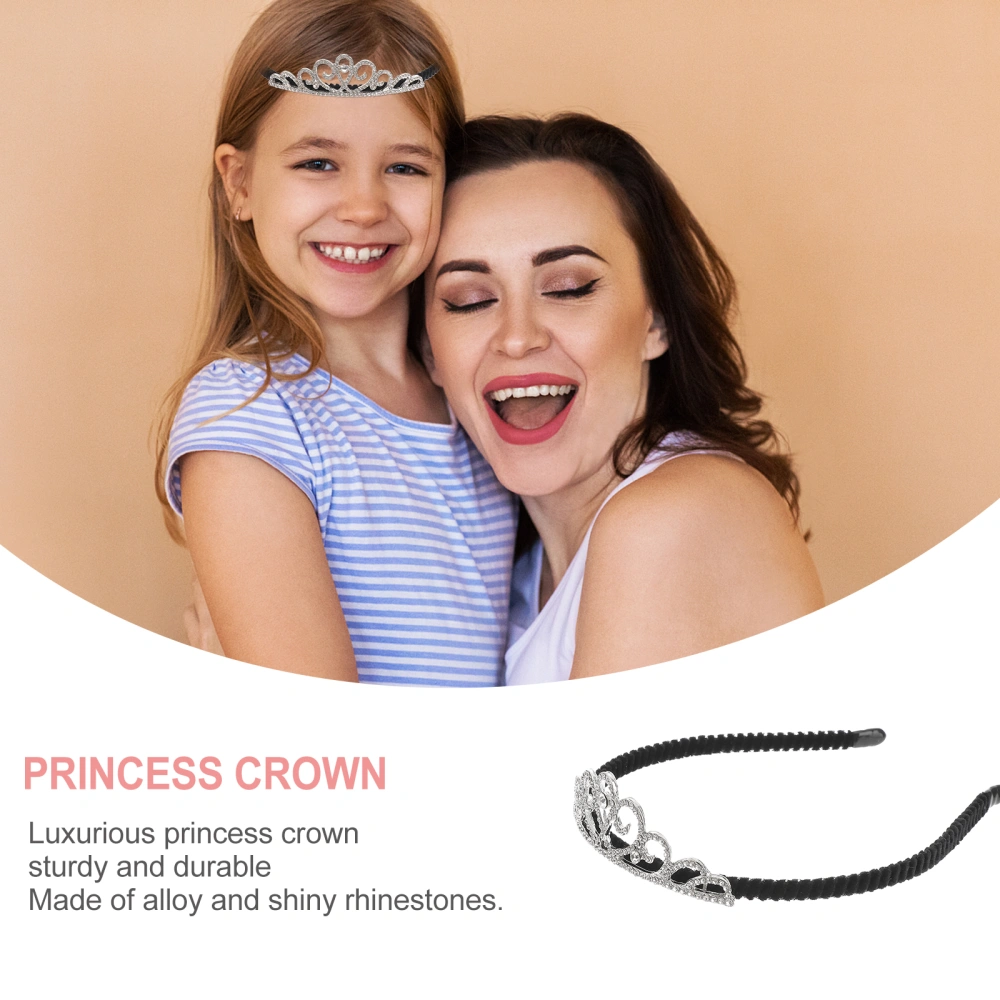 Baby Girls Crystal Alloy Diamond Hairband Child Party Crown Headband Tiara Hair Accessories