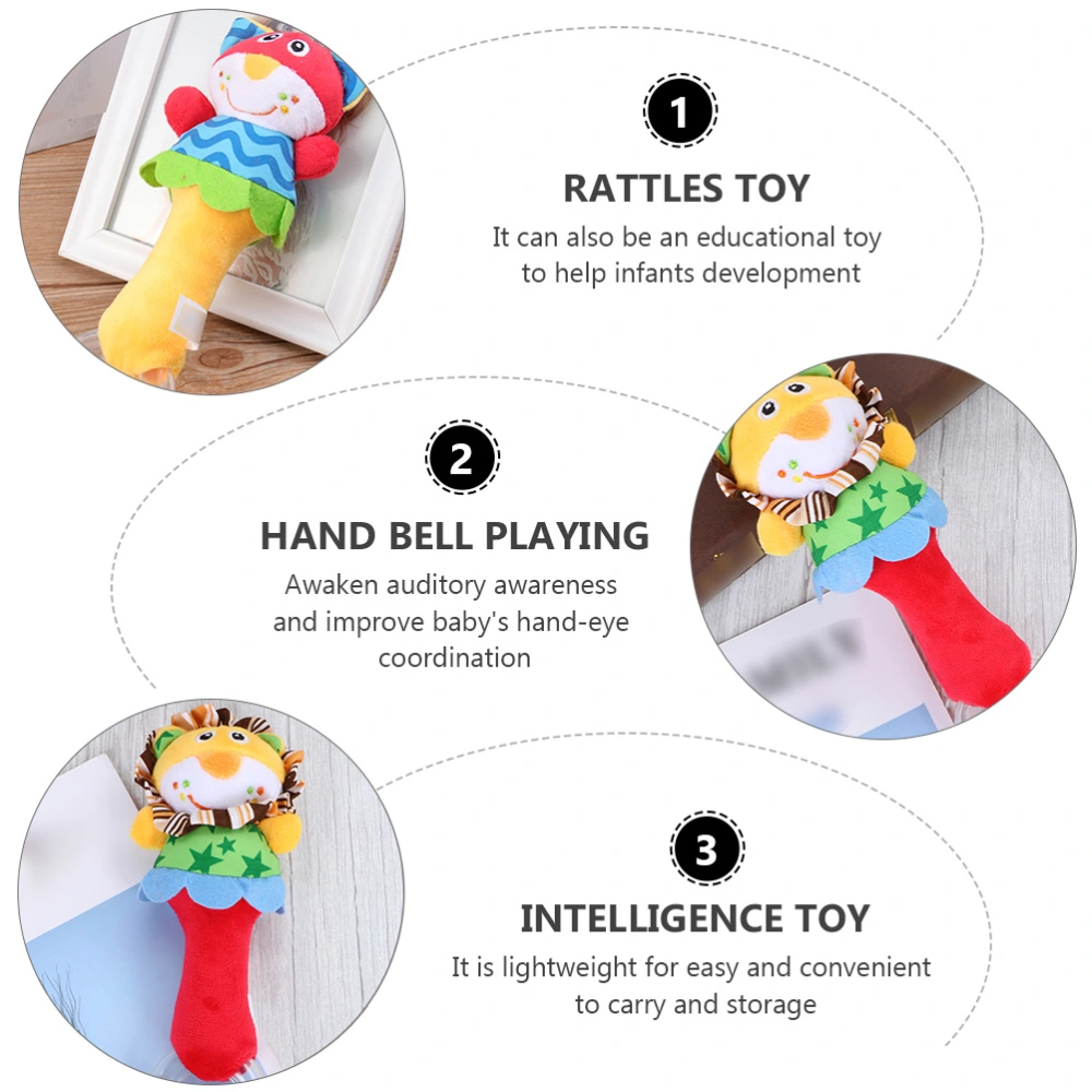 2pcs Animal Hand Bell Toy Intelligence Toy Educational Toy Hand Bell Playing