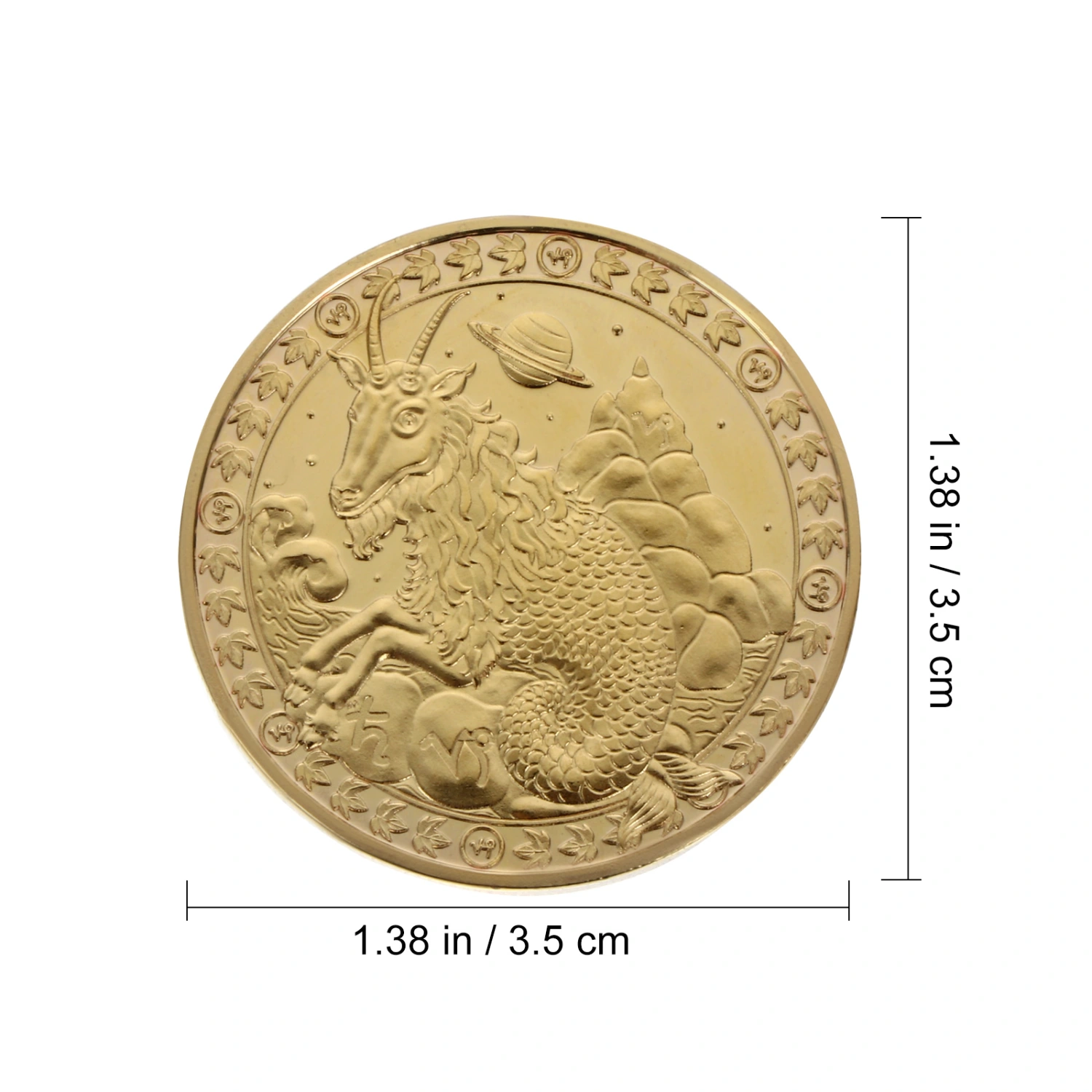 1Pc Constellation Commemorative Coin Capricorn Collection Coin Collective Coin