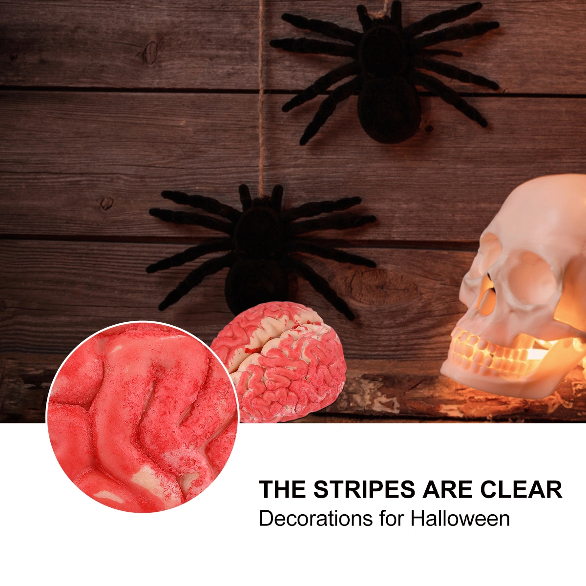 1Pc Halloween Prop Bloody Scary Fake Organ Human Brain Body Parts for Halloween Party Accessories(Dark Red)