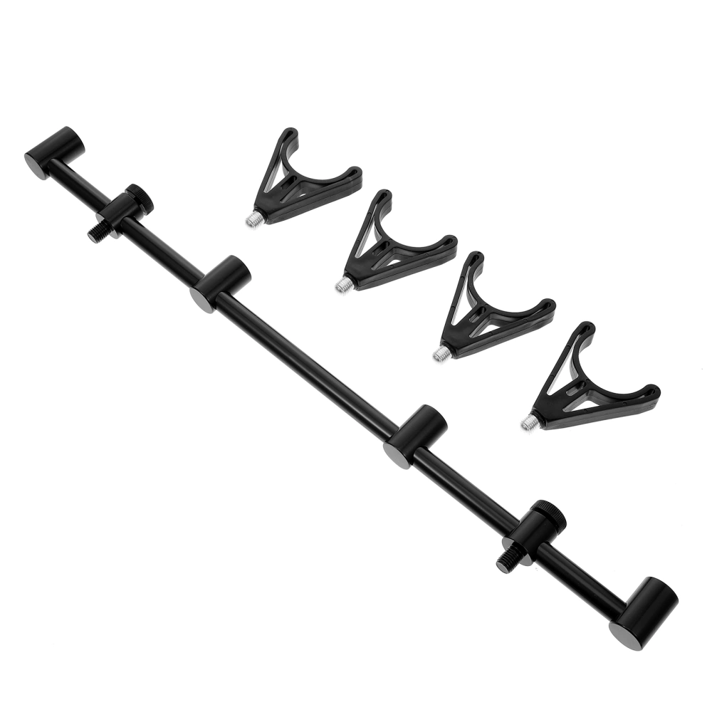 1 Set Fishing Rod Nut Bar Bracket Fishing Pole Bracket Aluminum Alloy Fishing Rod Holder